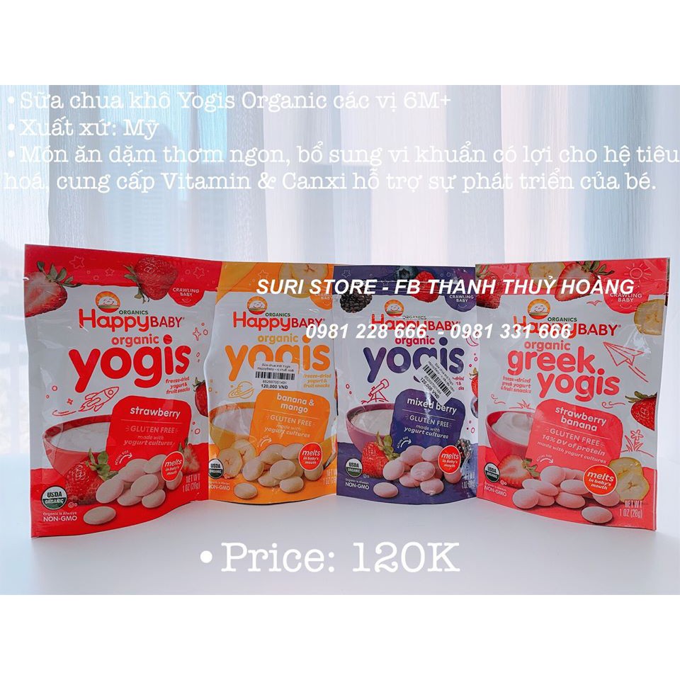 Sữa chua khô Yogis HappyBaby