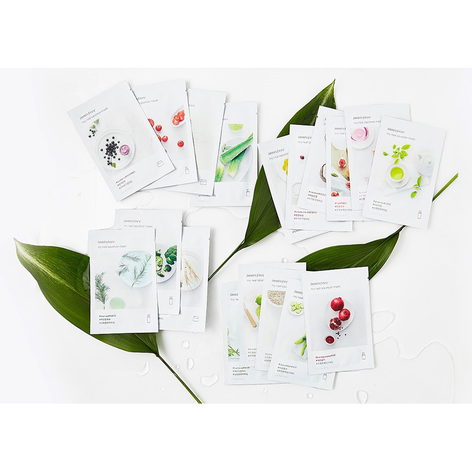 [Auth Hàn] Mặt Nạ Giấy Innisfree My Real Squeeze Mask Mật Ong Honey Làm Căng Bóng Da Cấp Ẩm