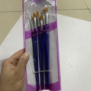 Chổi vẽ 6 cây đầu dẹt giá rẻ