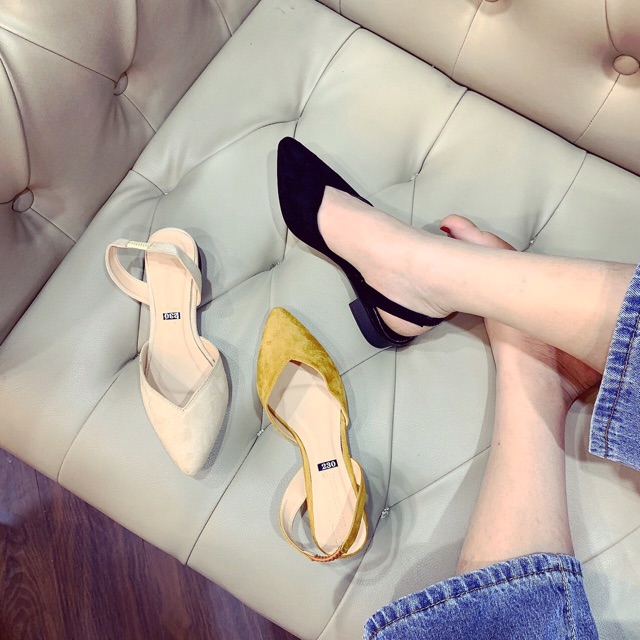 [HÀNG SẴN] GIÀY BÚP BÊ MŨI NHỌN ĐƠN GIẢN