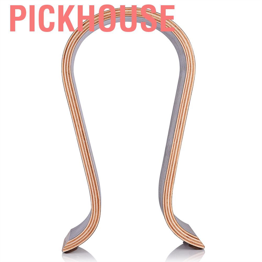 Pickhouse Headset Hanger  U Shape Brown Modern Wooden Stand For Headphone Wood Headphones Holder for Study Home | BigBuy360 - bigbuy360.vn