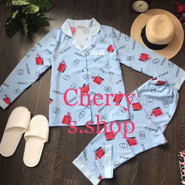 (xã kho rẽ cam kết đẹp ) Đồ bộ pijama tay dài quần dài lụa thái hàng mới | BigBuy360 - bigbuy360.vn