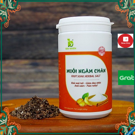 Muối ngâm chân BẢO NHIÊN - Khử mùi hôi hiệu quả, làm giảm đau nhức chân, giúp ngủ ngon