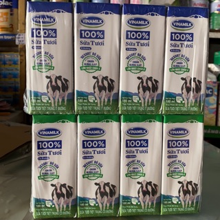 Sữa Tươi Tiệt Trùng Vinamilk 100% Có Đường- Ít Đường 180ml