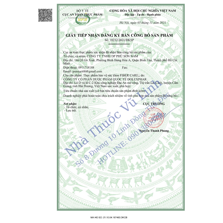 (CHÍNH HÃNG) Fiber Care Hộp 20 gói bổ sung chất xơ giúp nhuận tràng, giảm táo bón, phù hợp cho cả người lớn và trẻ em