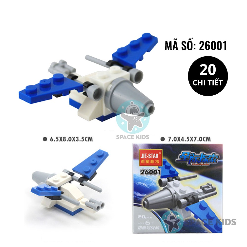 [Mã LIFETOYS1 giảm 30K đơn 99K] Đồ chơi Xếp hình Lego giá rẻ cho bé lắp ghép máy bay, phi thuyền từ 18 đến 28 chi tiết