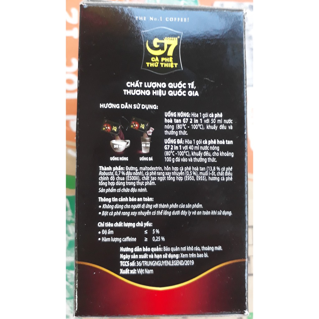 Cà phê G7 2in1 - Hộp 15 gói 16gr | BigBuy360 - bigbuy360.vn