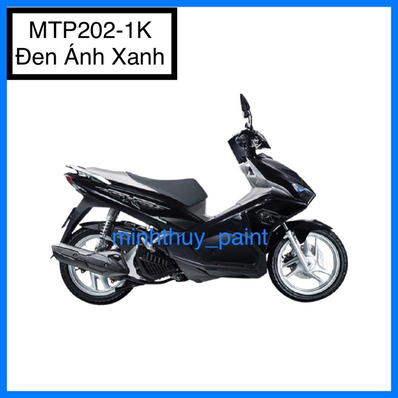 Sơn xe máy Honda Air Blade màu Đen bóng ánh xanh dương MTP202-1K Ultra Motorcycle Colors