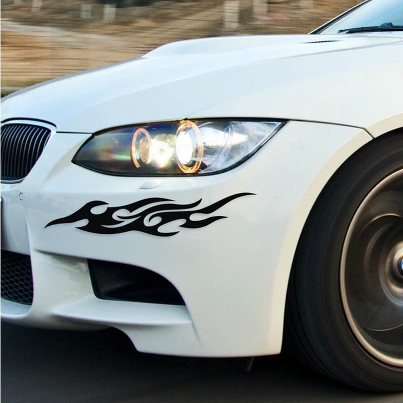 Miếng Dán Hình Ngọn Lửa 3D Trang Trí Xe Hơi, Laptop