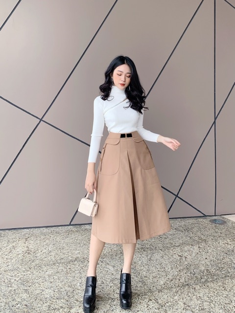 [Mã FADIRECT20 giảm 20K đơn 150K] Chân váy dài 2 túi CV680 KYMIE | BigBuy360 - bigbuy360.vn