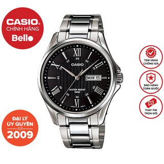 Đồng hồ Nam dây thép Casio MTP-1384 chính hãng bảo hành 1 năm Pin trọn đời
