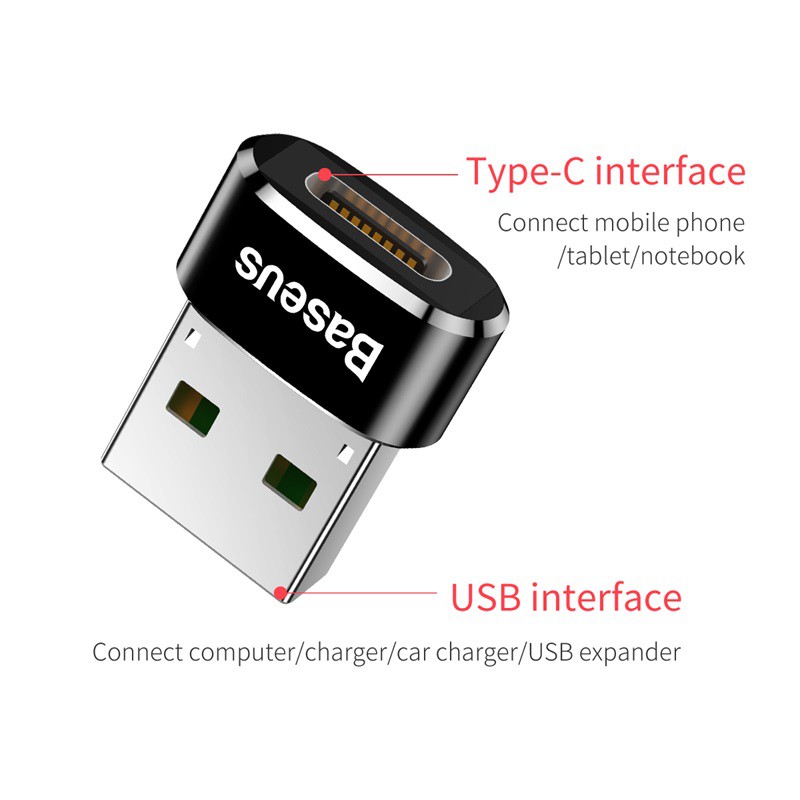 Adapter chuyển đổi từ đầu cắm USB sang cổng Type C dành cho Notebook