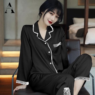 Đồ bộ nữ pijama đồ ngủ nữ dài tay lụa cao cấp