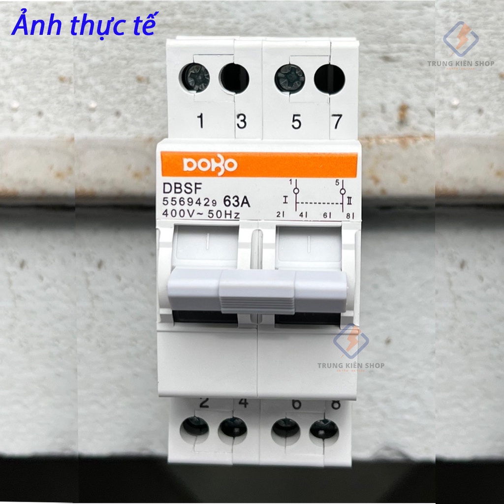 Cầu Dao Đảo Chiều DoBo Korea 2P 63A - Aptomat đảo chiều DoBo - Thiết kế mới - Hàng Tốt - BH 12 tháng