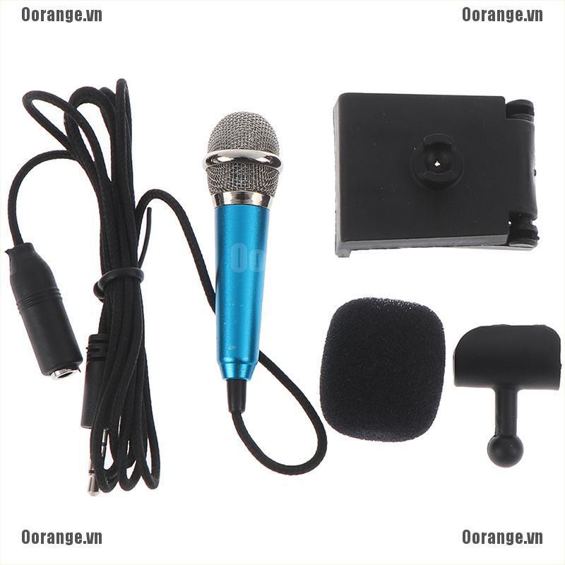 MT Portable 3.5mm Stereo Studio Mic KTV Karaoke Mini Microphone For Cell Phone PC BH