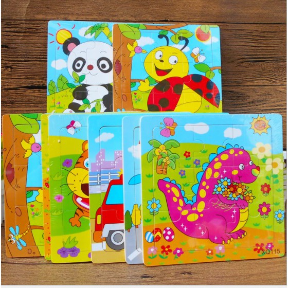Tranh ghép Gỗ 9 miếng ghép