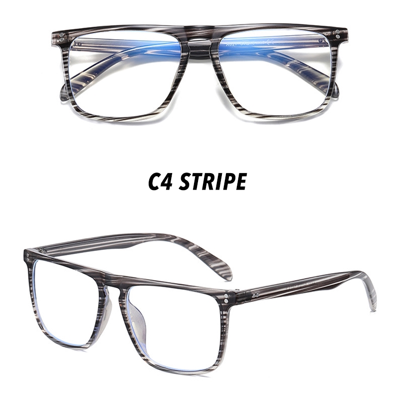 Kính râm gọng vuông chống ánh sáng xanh phong cách thời trang cho nam