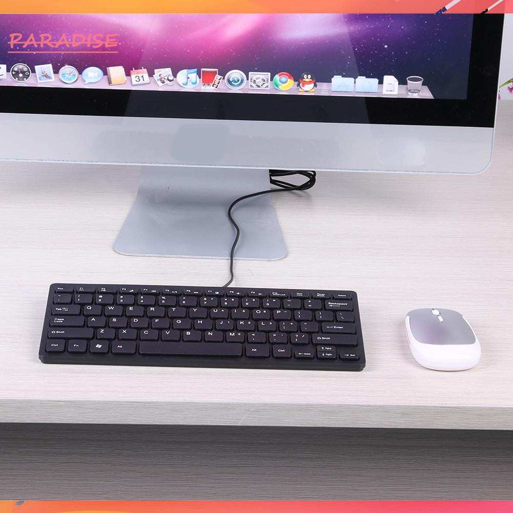 Bàn Phím Nhựa Mỏng Có Dây Usb 78 Phím Thiên Điểu Khiển Không Gây Tiếng Ồn Cho Laptop Paradise1 K1000