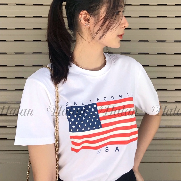Áo thun Tommy xuất phông cotton ngắn tay cao cấp sang xịn mịn