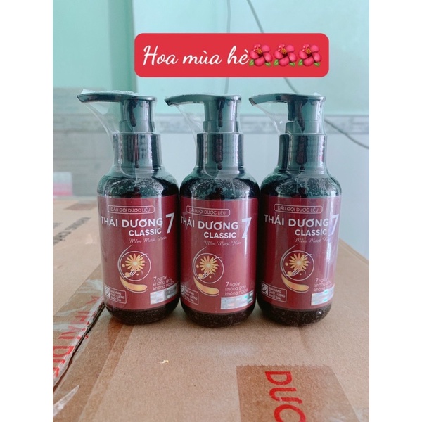 chai nhỏ gọn DẦU GỘI THÁI DƯƠNG 7 CLASSIC thể tích 100ml