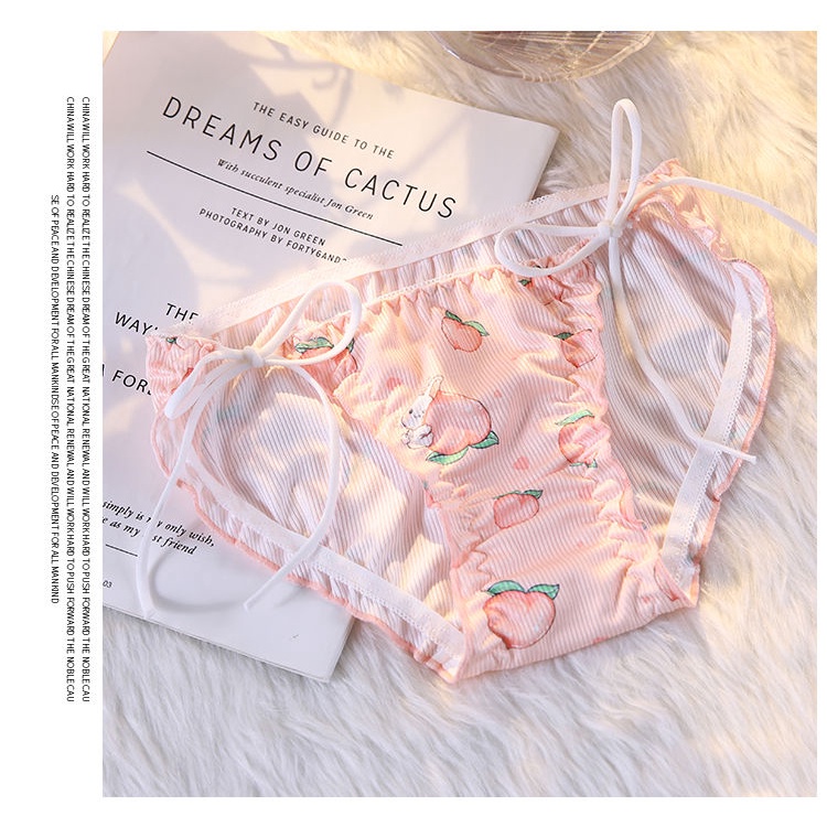 Quần Lót Cotton Hình Thỏ Hoạt Hình Xinh Xắn Cho Nữ