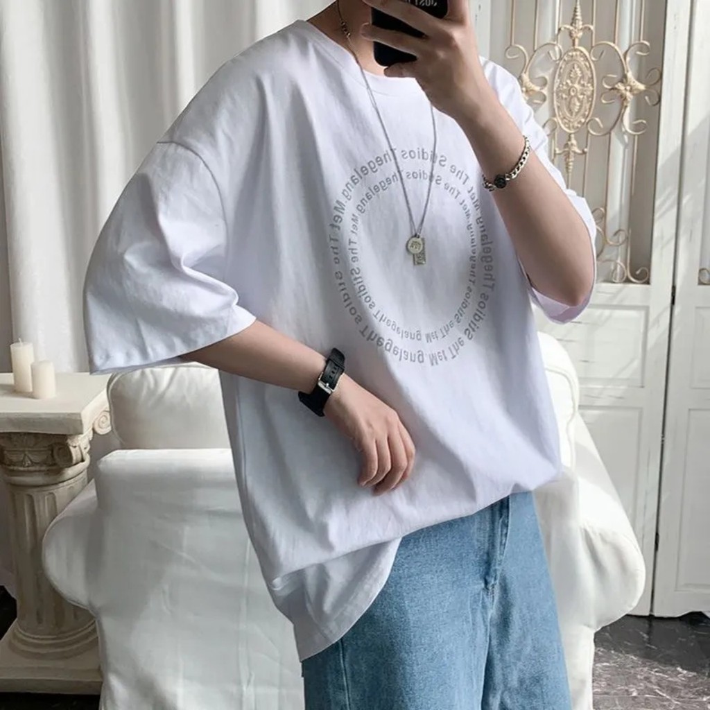 Áo thun Stee Phản quang WORDS CIRCLE Unisex