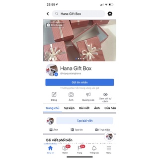 Hộp quà vuông nhỏ 7*7*7 #hanagiftbox