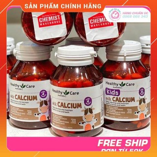[Có Tem Chemist] Canxi Sữa Milk Calcium Healthy Care 60 viên - Xuất xứ Úc