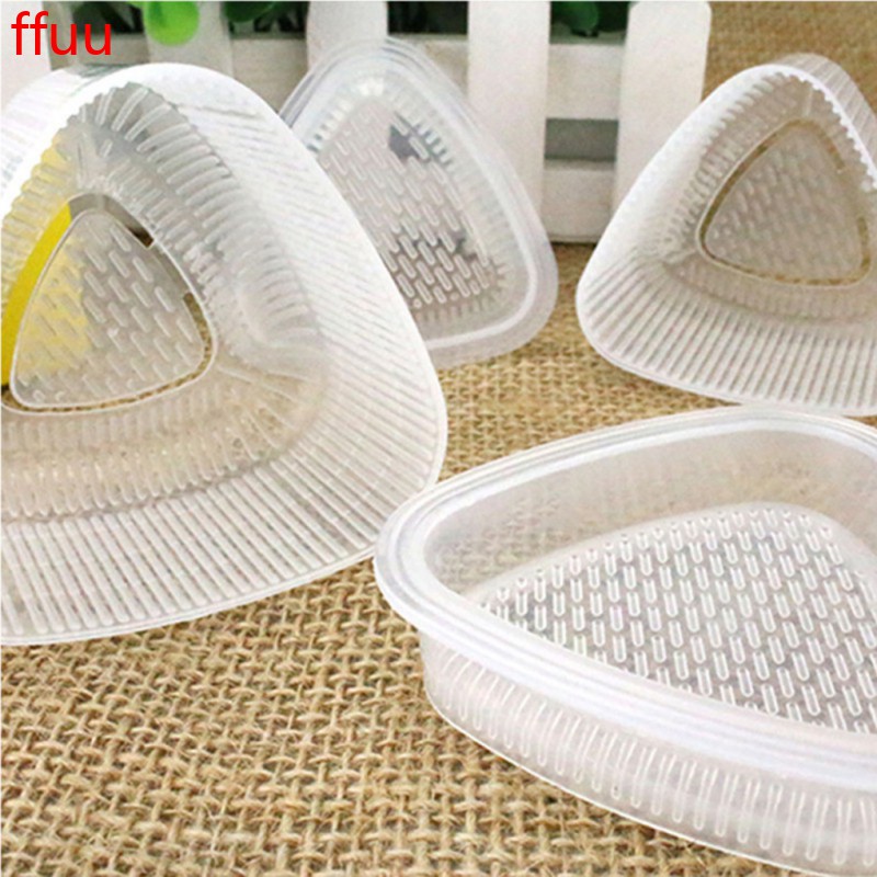 Bộ 2 cái khuôn nhựa trong suốt làm cơm nắm sushi tiện lợi