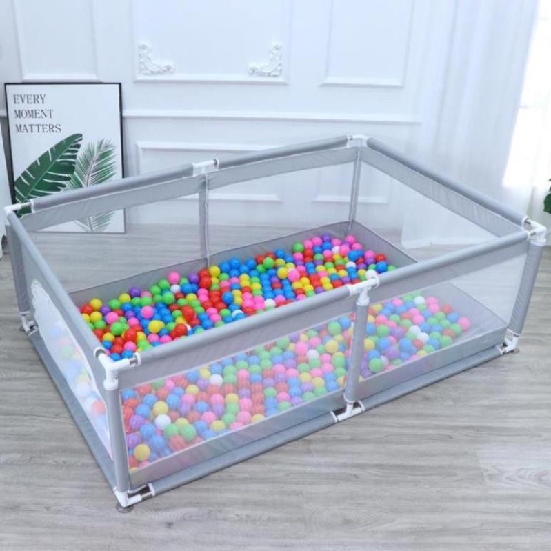 XẢ KHO Quây cũi cho bé KÍCH THƯỚC 1M2.1M8 TẶNG 50 QUẢ BÓNG NHỰA 5, 5 CM