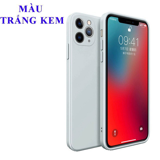 ỐP CHỐNG BẨN SILICON, VIỀN VUÔNG, LÓT NHUNG BẢO VỆ CAM từ Iphone 6 đến 12 Pro Max bảo vệ điện thoại toàn diện