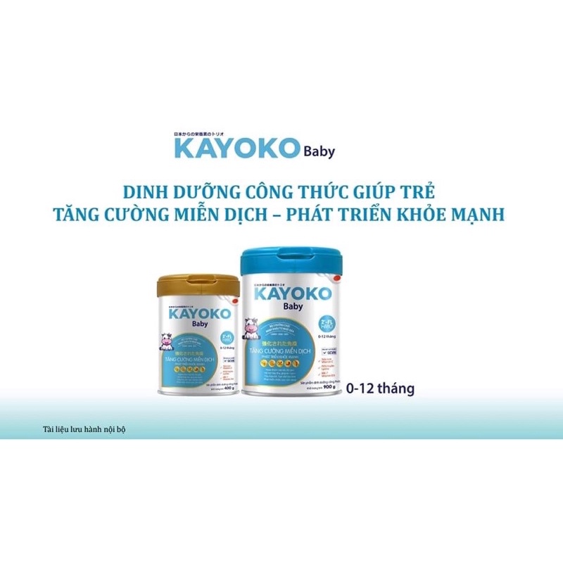 Sữa bột Kayoko Baby công nghệ Nhật 900g