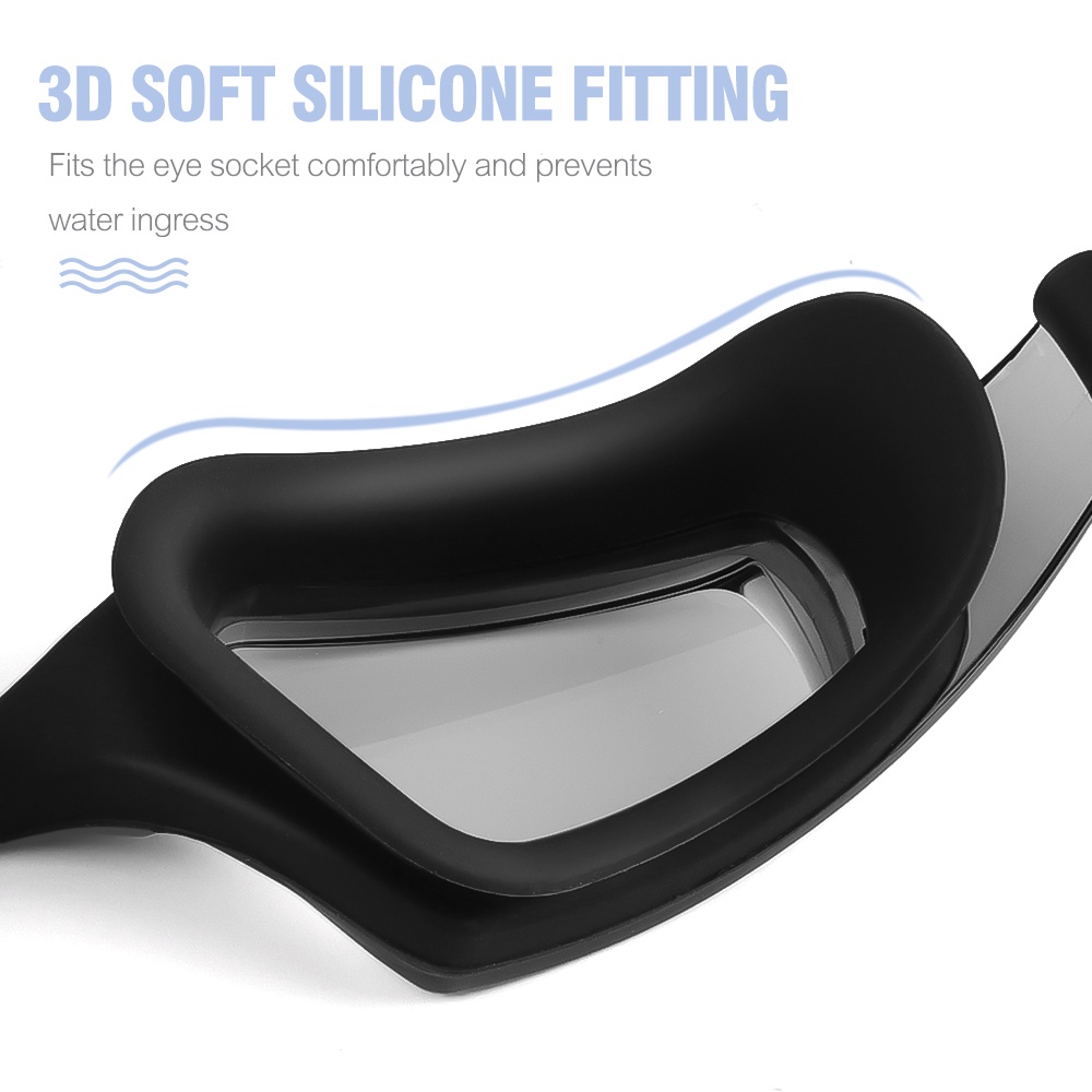 Kính Bơi Silicone Chống Sương Mù/Chống Thấm Nước Tùy Chỉnh Tiện Dụng Cho Nam Và Nữ