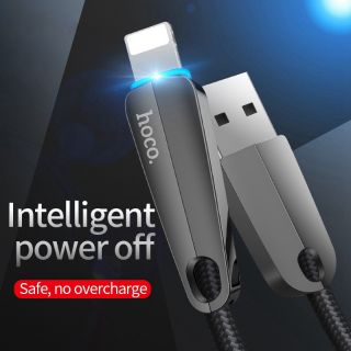 Dây cáp sạc nhanh tự ngắt hoco u35 cho iphone/ ipad chính hãng