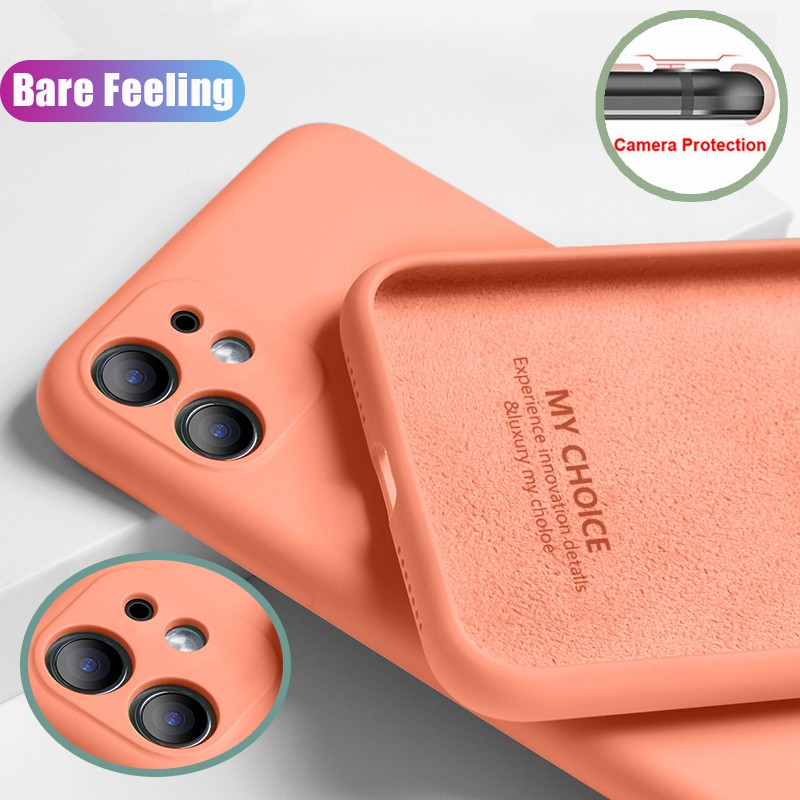 Ốp điện thoại silicon lỏng sang trọng cho iPhone 6 6s 7 8 plus X XR XS MAX 11 PRO MAX