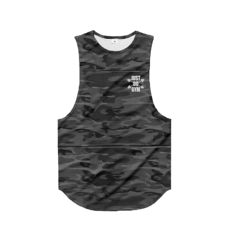 Áo Ba Lỗ Lưới Họa Tiết Rằn Ri Nhanh Khô Thời Trang Thể Thao Cho Nam 2022