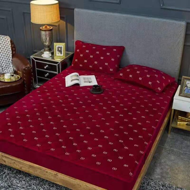 Bộ ga gối nỉ nhung MUJi