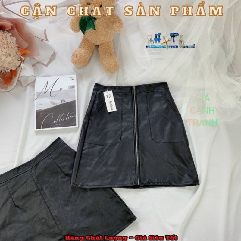 Chân Váy Nữ Da Có Quần Trong Phối Dây Kéo Siêu Xinh - Hàng Có Sẵn | BigBuy360 - bigbuy360.vn