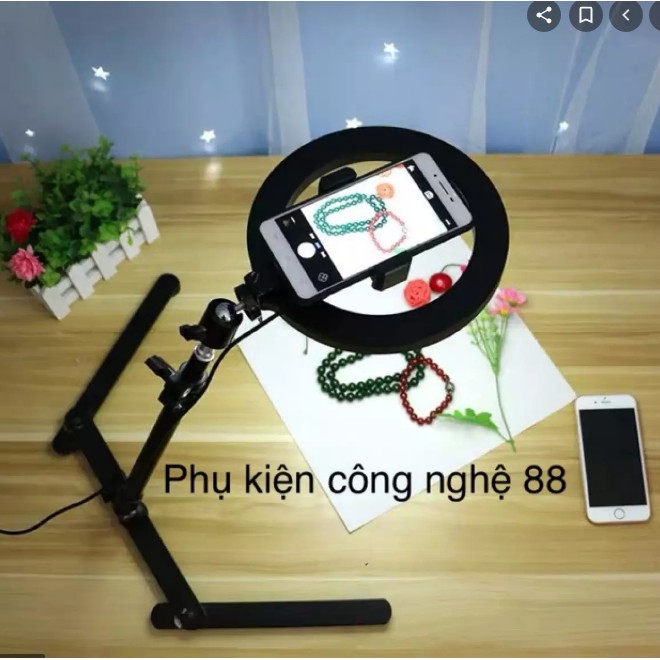 Đèn Livetream 26cm, 30cm hỗ trợ sáng chụp hình không kèm chân đèn