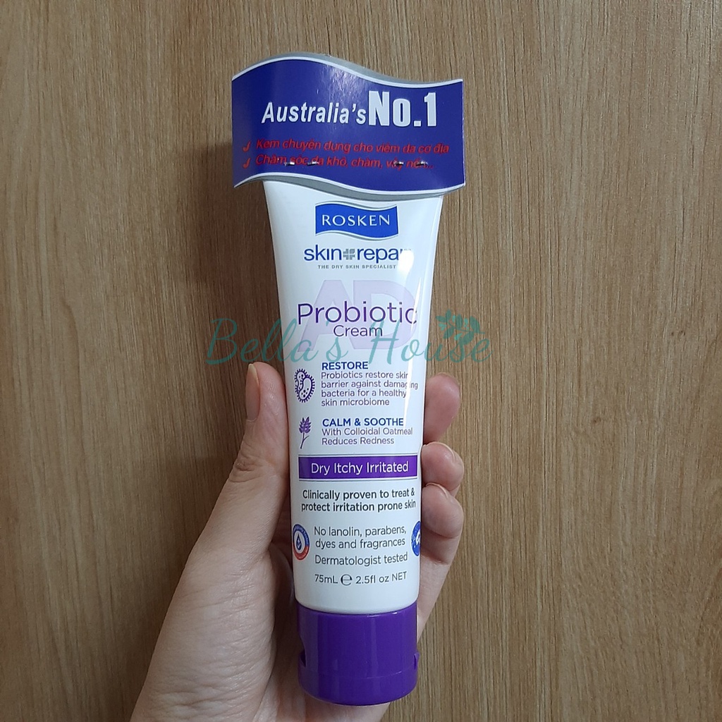 Kem Chăm Sóc Da Khô, Chàm, Vảy Nến - ROSKEN AD Probiotic Cream 75mL & 400mL