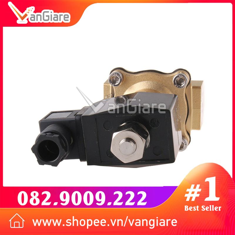 Van điện từ thường mở - có điện van đóng, coil đúc 220v 24v ren 21 27 34