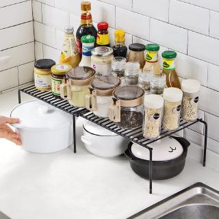 Giá sắt để chén dĩa có thể thu gọn tiện dụng cho nhà bếp