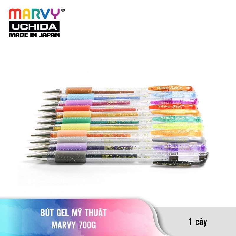 Bút gel mỹ thuật có nắp Marvy Uchida - ngòi 0.7mm 🐻✨✨