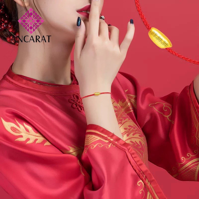 [Mã FAMALL19 giảm 20% tối đa 50K đơn 150K] ANCARAT - Vòng Tay Nữ Handmade Hạt Gạo Vàng 24K - Khắc Tên Tuổi Theo Yêu Cầu | BigBuy360 - bigbuy360.vn