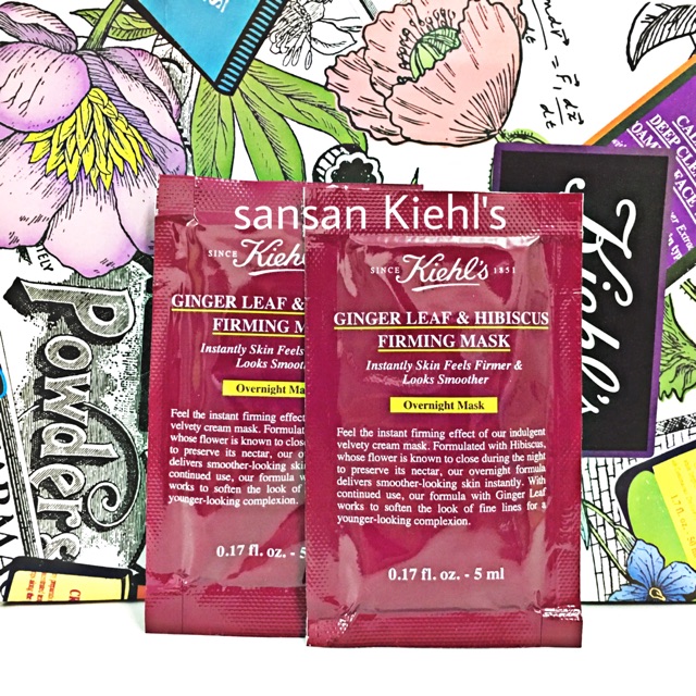 Mặt nạ ngủ chống lão hoá Kiehl’s Kiehl’s Ginger Leaf & Hibiscus Firming Mask Sample 5ml