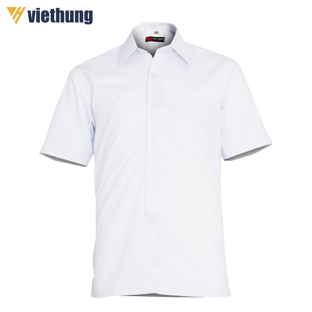 Áo Sơ Mi Nam Trơn Tay Ngắn Tay Dài Form Rộng Big Size Vải Lon Mỹ Thấm Hút Mồ Hôi Sơ Mi Dáng Suông Việt Hưng | BigBuy360 - bigbuy360.vn
