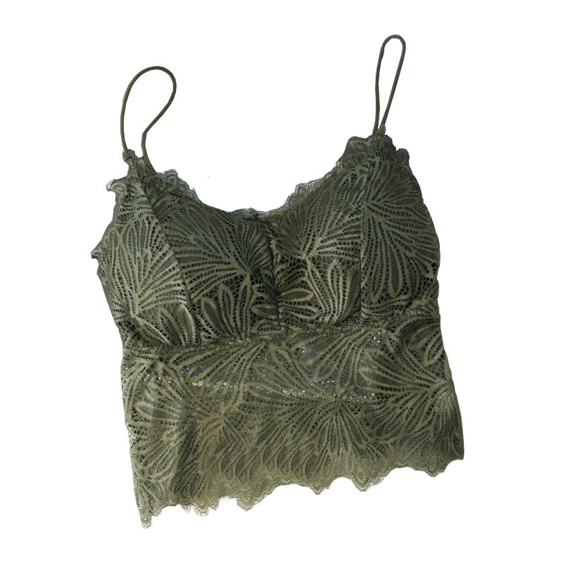 Áo bra dây chất liệu ren hoa lá siêu hót sang chảnh cho mùa hè 9936 | BigBuy360 - bigbuy360.vn