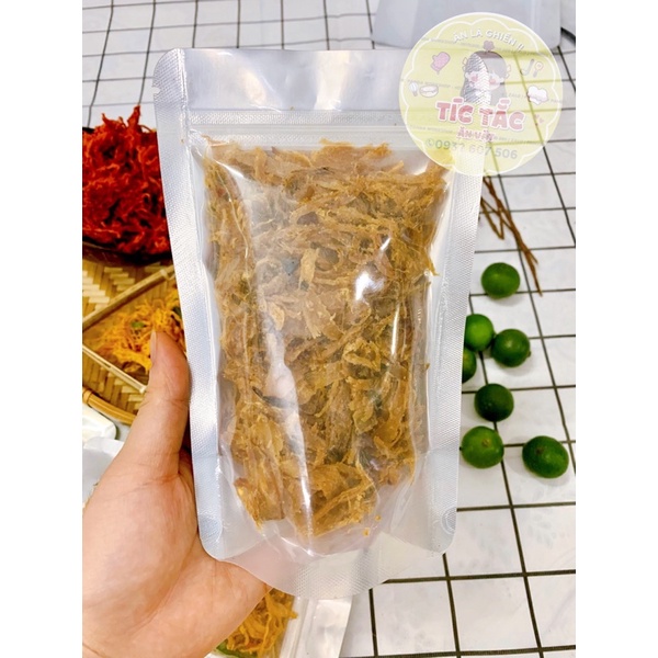 100G Khô Gà Lá Chanh - Mực Xé Tẩm Vị - Khô Bò Xé Sợi - Tép sấy - Nguyên Liệu Bánh Tráng Trộn Làm Gỏi Bao Ngon