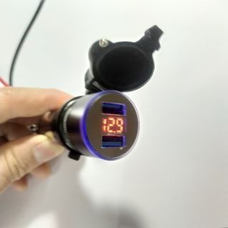 Tẩu sạc xe hơi 2 cổng usb 3.1