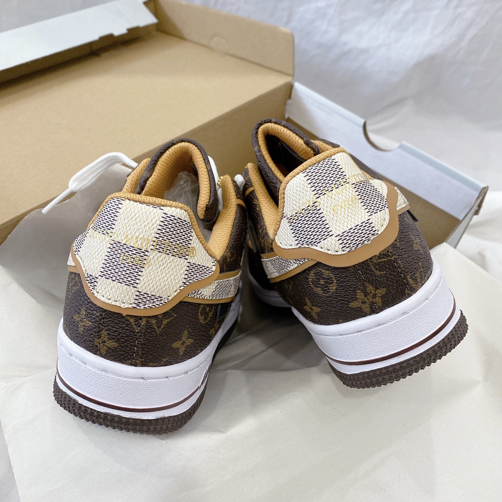 Giày Thể Thao Nam Nữ Kiên Forc XLV Màu Nâu Kem